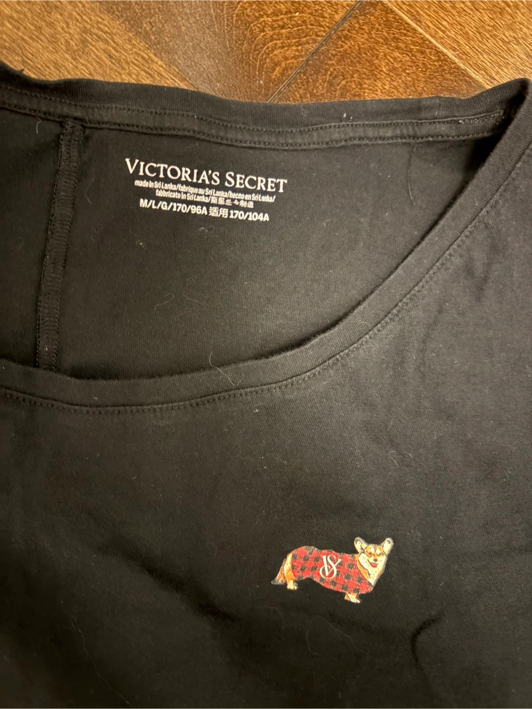 Victoria's Secret Black Corgi Graphic T-Shirt M/L - photo 2