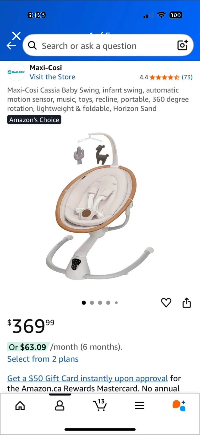Maxi-Cosi Cassia Baby Swing