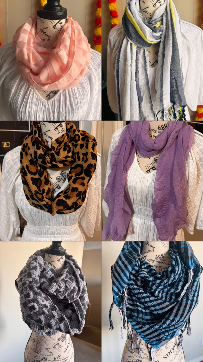 Assorted Scarves and Wraps
