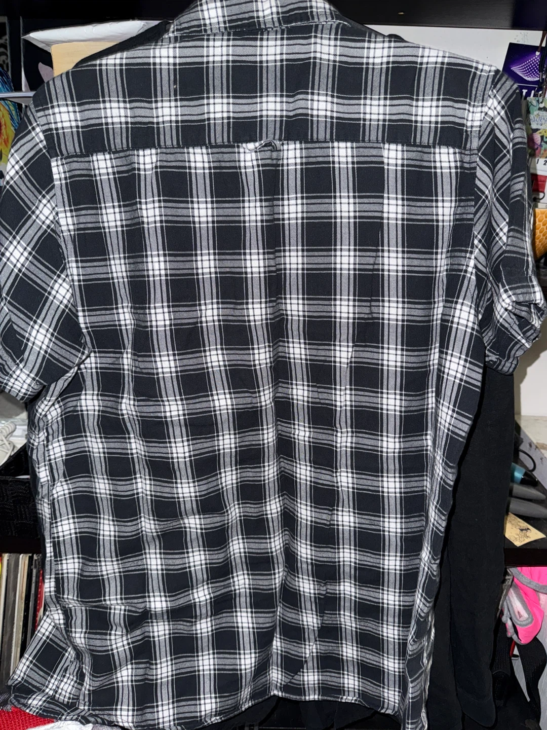 Cuidado Con El Perro Plaid Short Sleeve Button-Up Shirt XL - photo 2