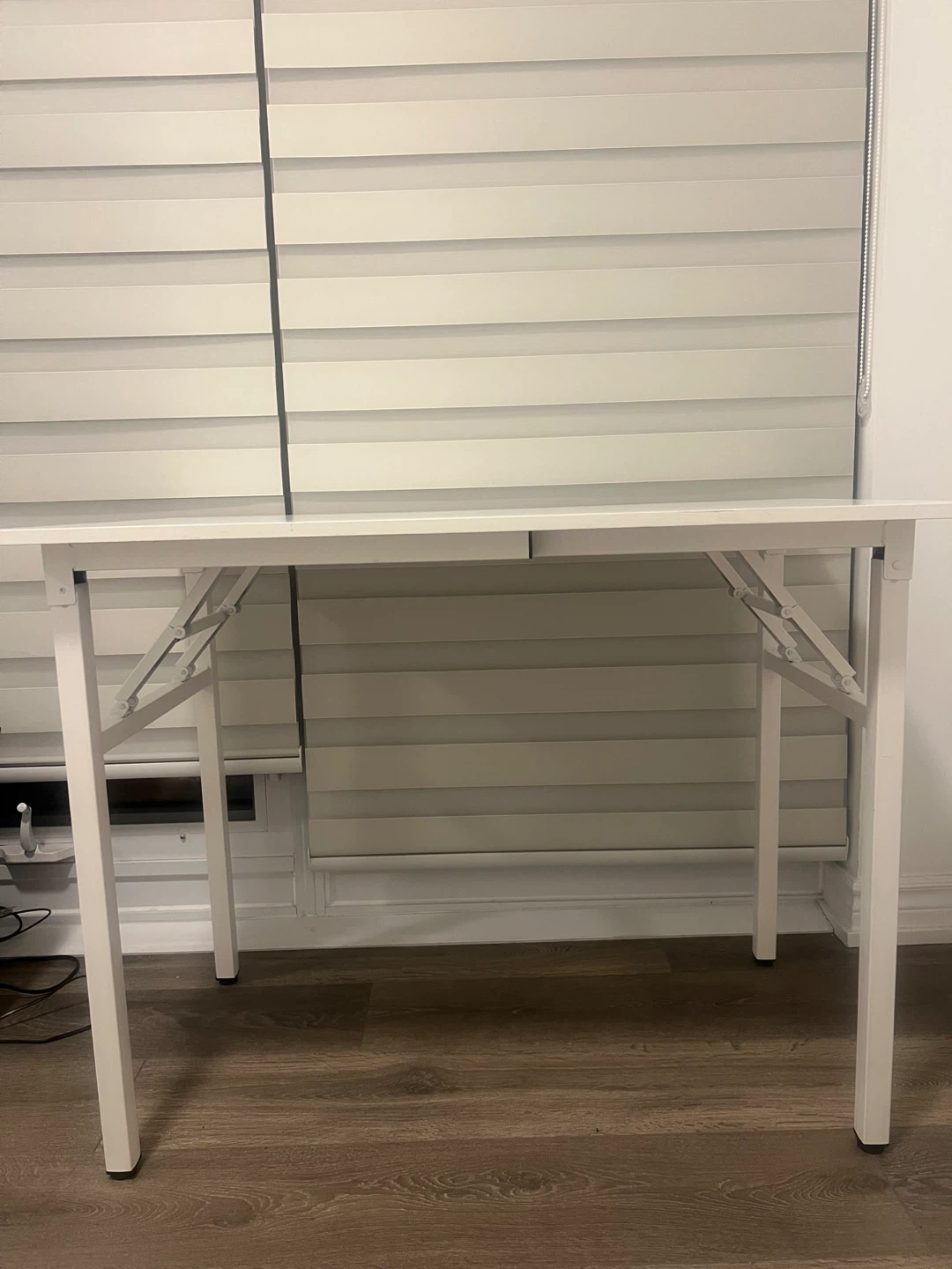 Moving sale! White Folding Desk - 47.2in