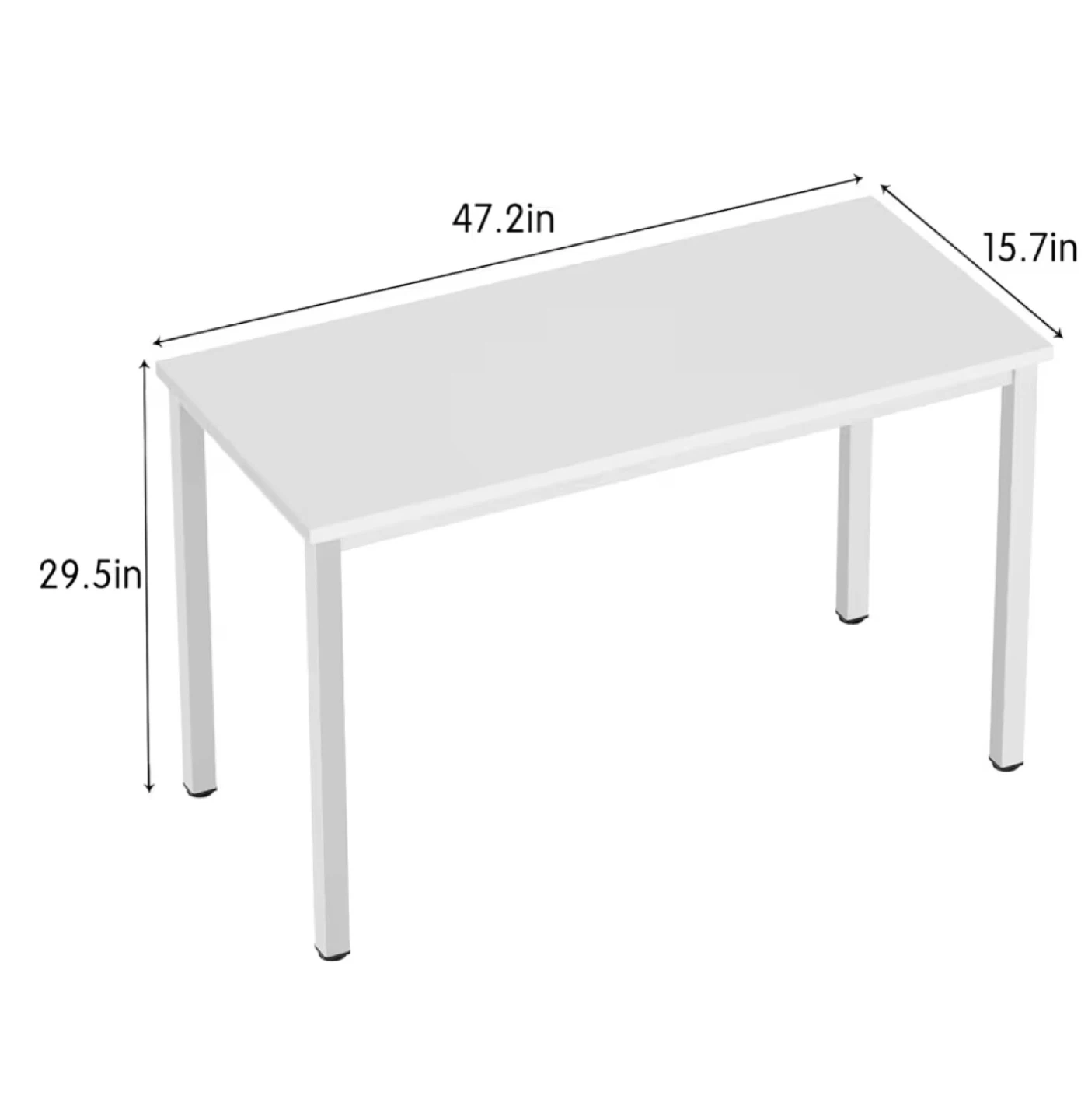 Moving sale! White Folding Desk - 47.2in - photo 3