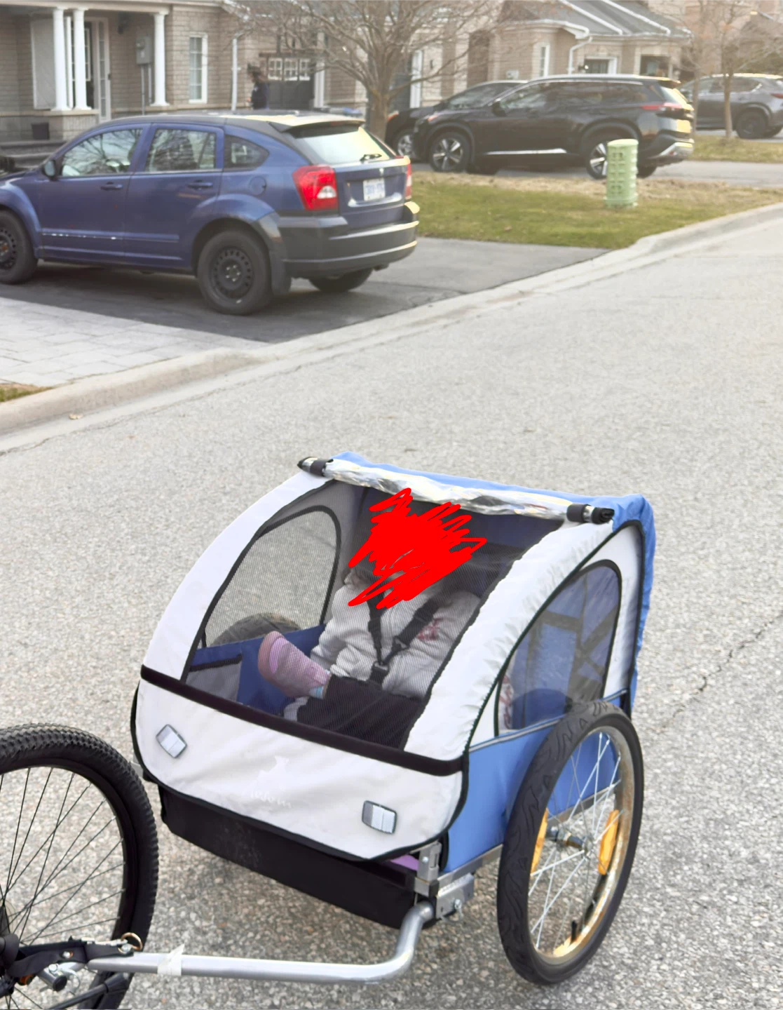 Blue Child Stroller Trailer - photo 2