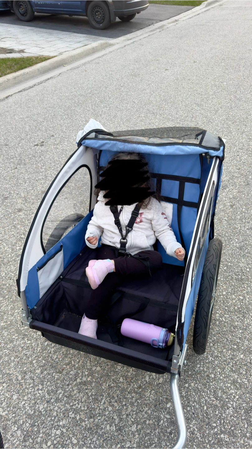 Blue Child Stroller Trailer