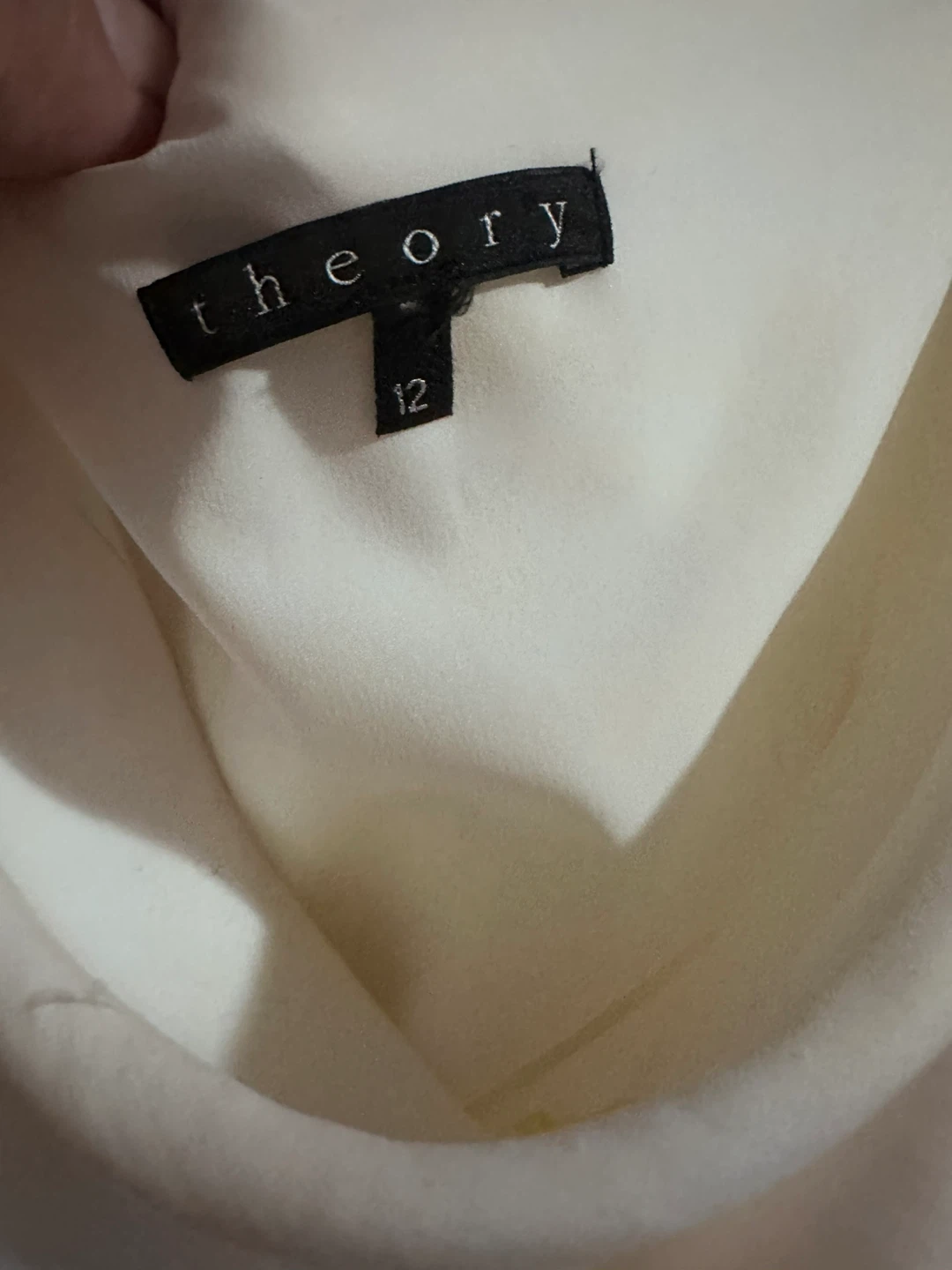 Theory Cream Sleeveless Dress Size 12 - photo 3