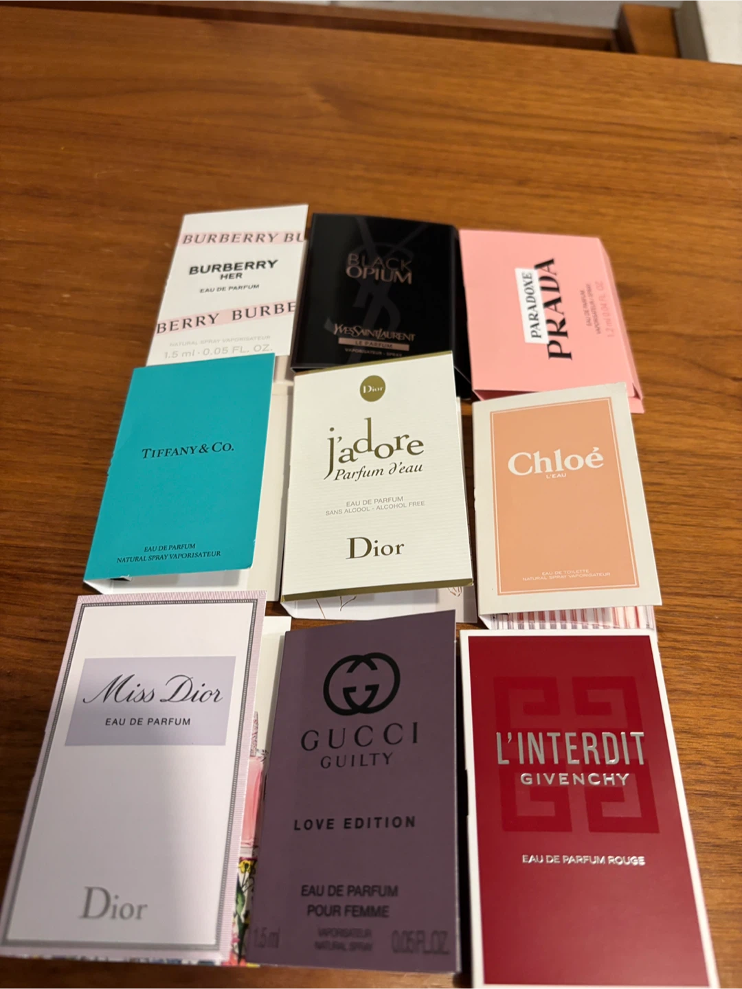 Assorted Designer Perfume Sampler Set (9 samples)