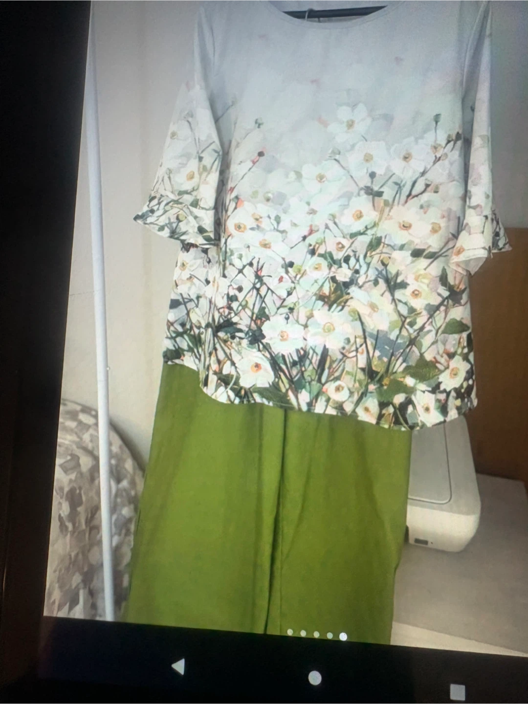 Ensemble chemisier et pantalon à motif floral - photo 2