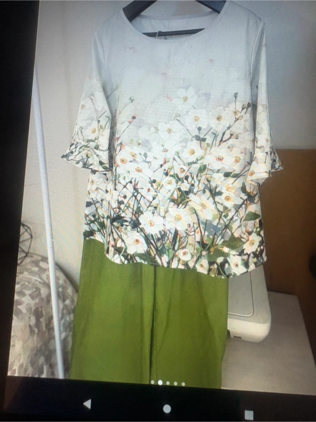 Ensemble chemisier et pantalon à motif floral - photo 3