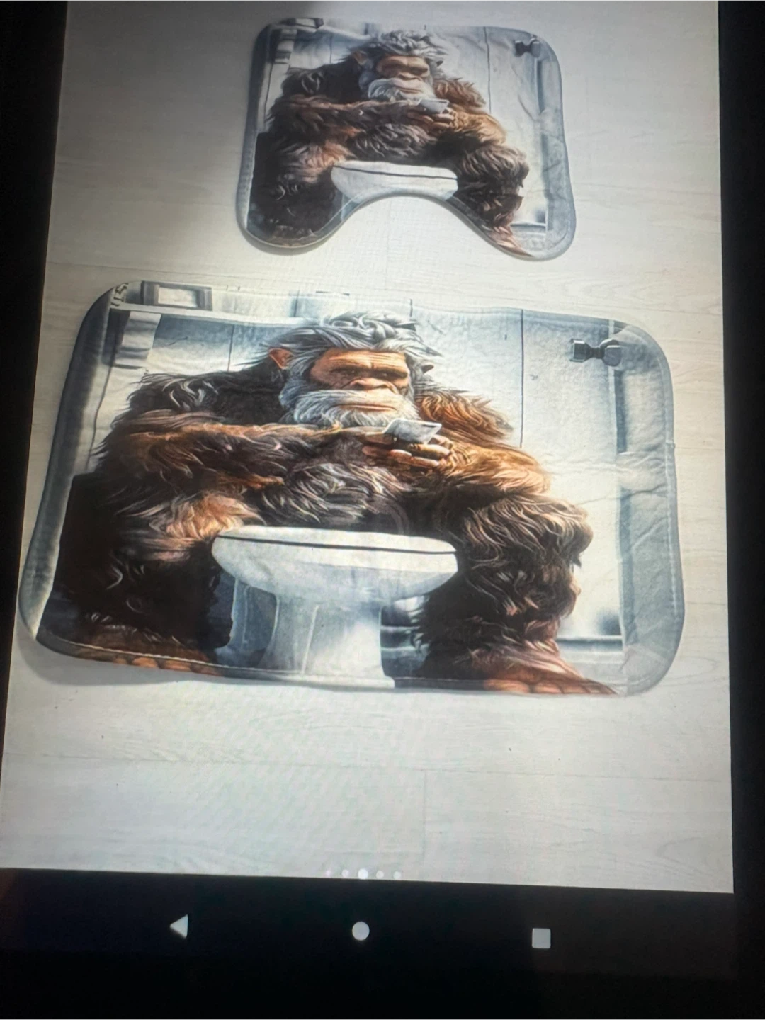 Ensemble de rideau douche tapis de toilette Bigfoot - photo 5