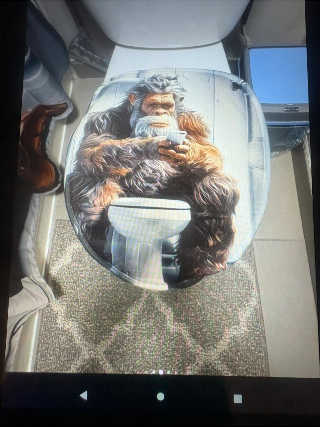 Ensemble de rideau douche tapis de toilette Bigfoot - photo 4