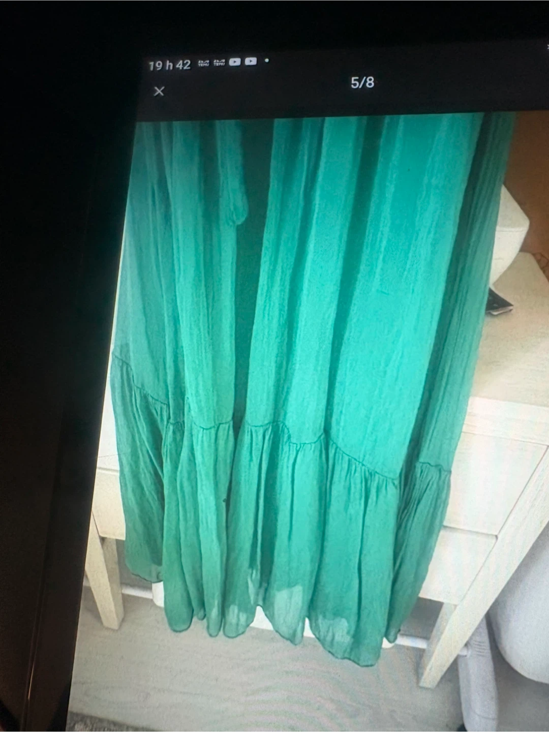 Robe verte Lara C. taille M - photo 5