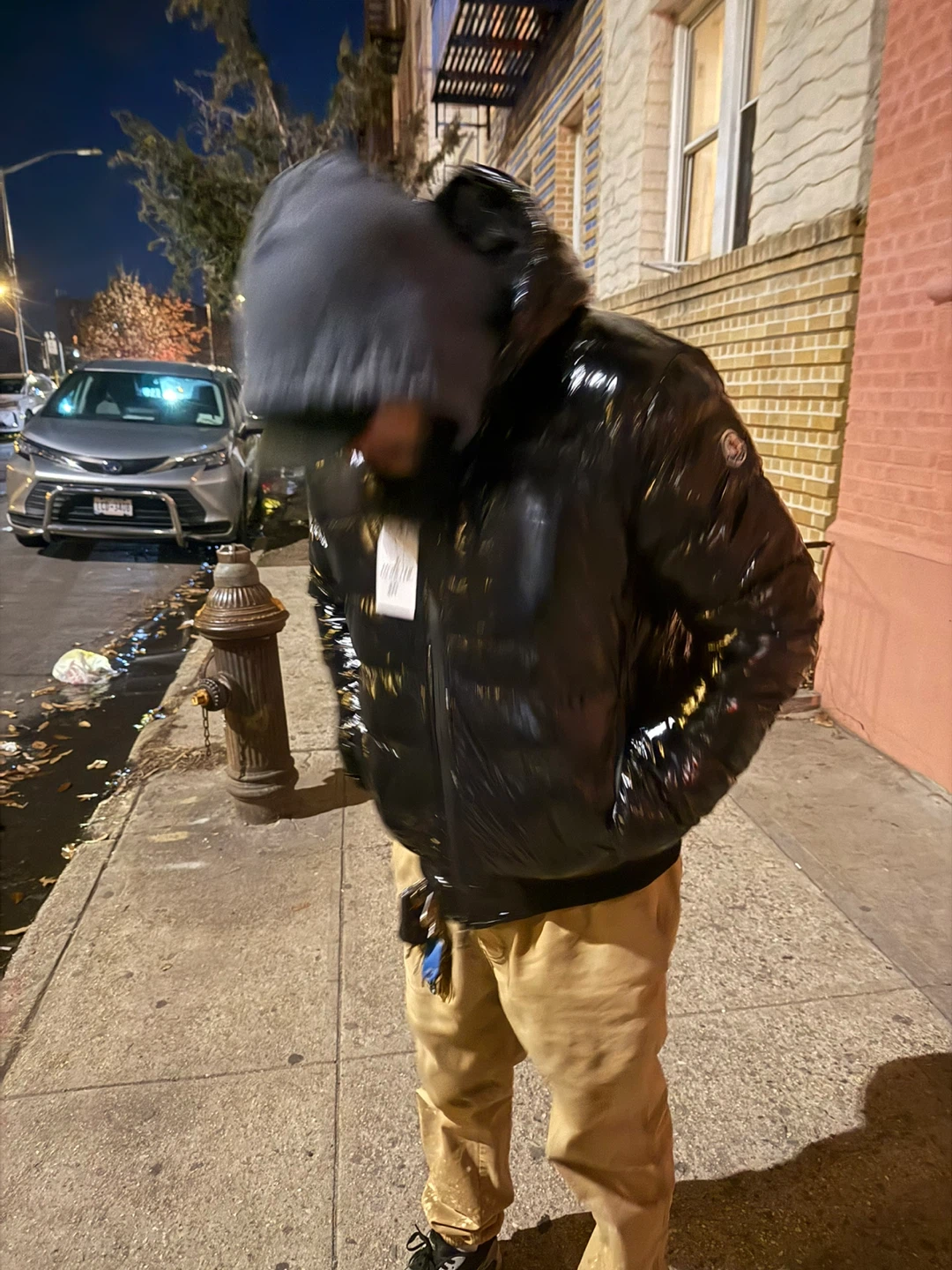 Moncler Black Shiny Puffer Jacket