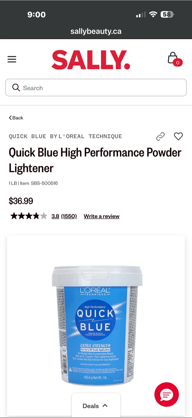 L'Oréal Quick Blue Powder Bleach Extra Strength 453.6g - photo 3