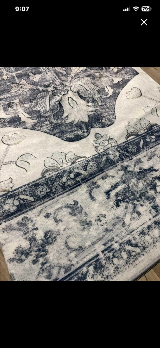 8x10 Machine Washable Area Rug - Grey/White/Beige - photo 2