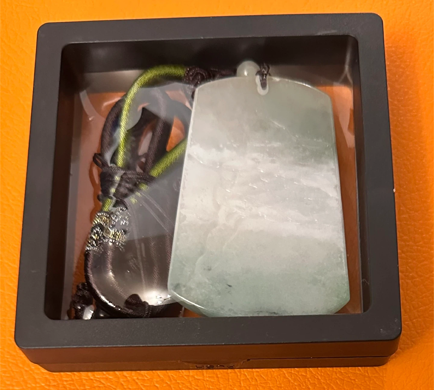 Jade Authentic Carved Unisex Pendant with Cord - photo 2