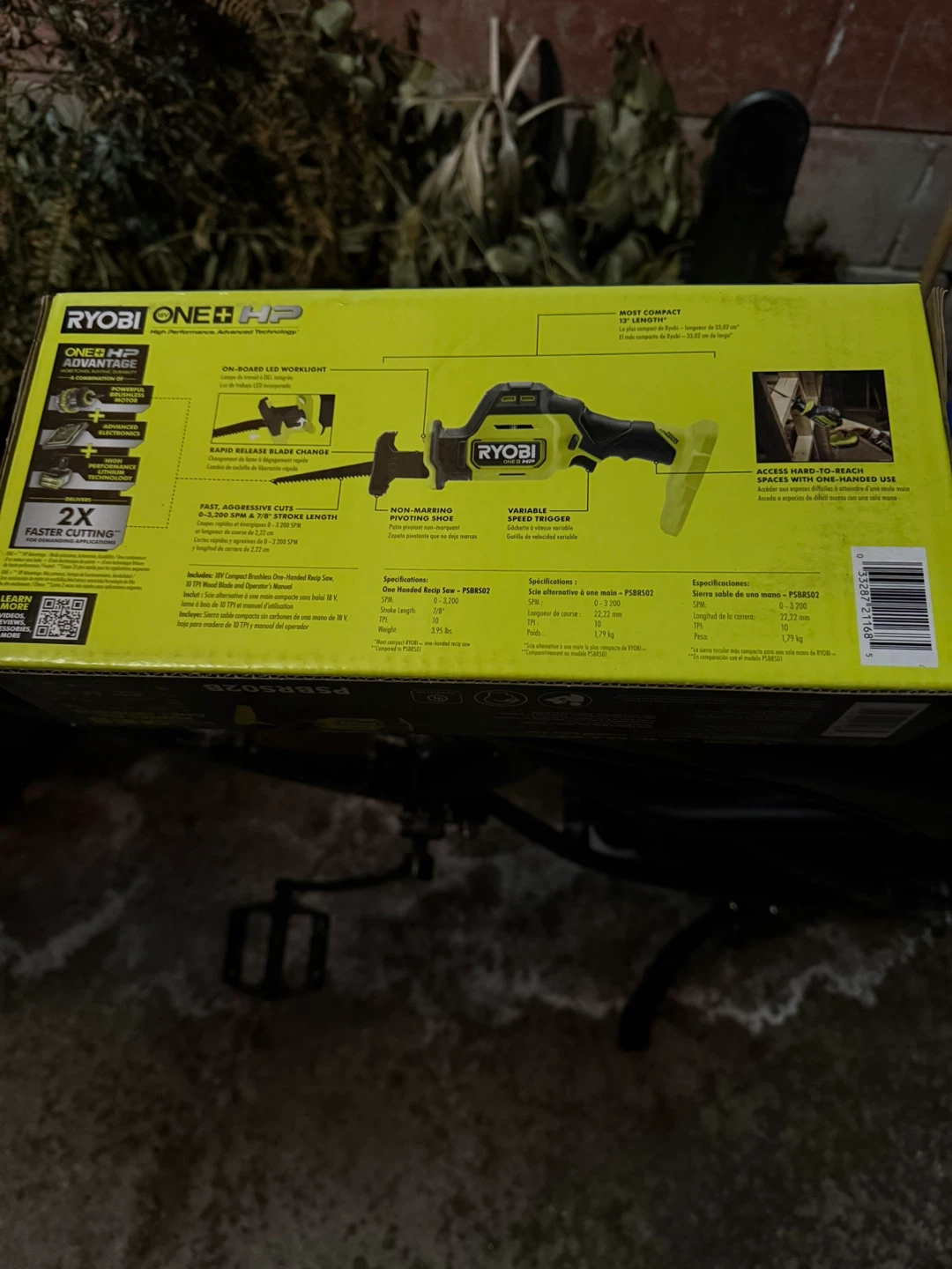 Ryobi 18V ONE+ HP Brushless Reciprocating Saw (Tool Only) - photo 2