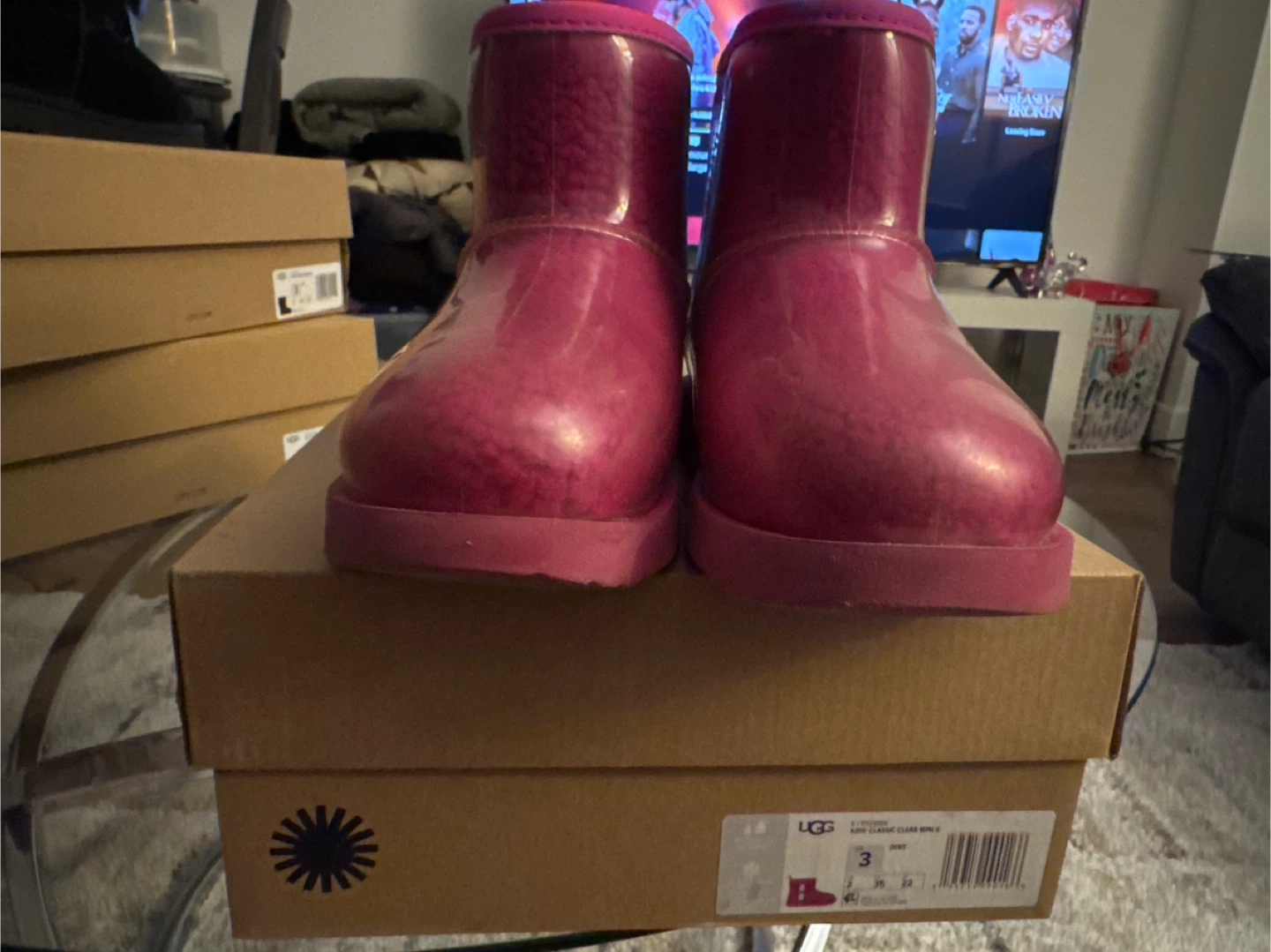 UGG Kids Pink Clear Mini Boots Size 3 - photo 5