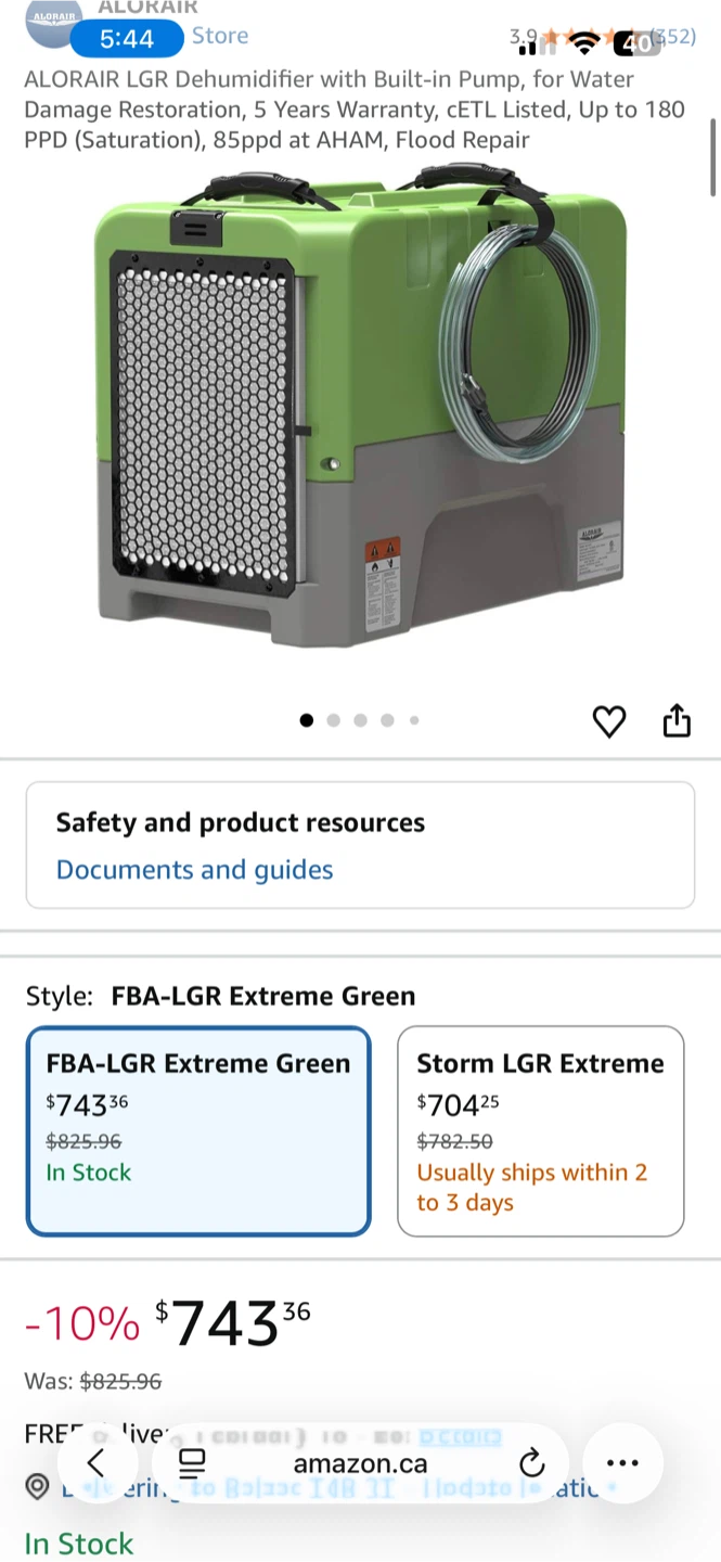 AlorAir Storm LGR Extreme Dehumidifier - photo 4