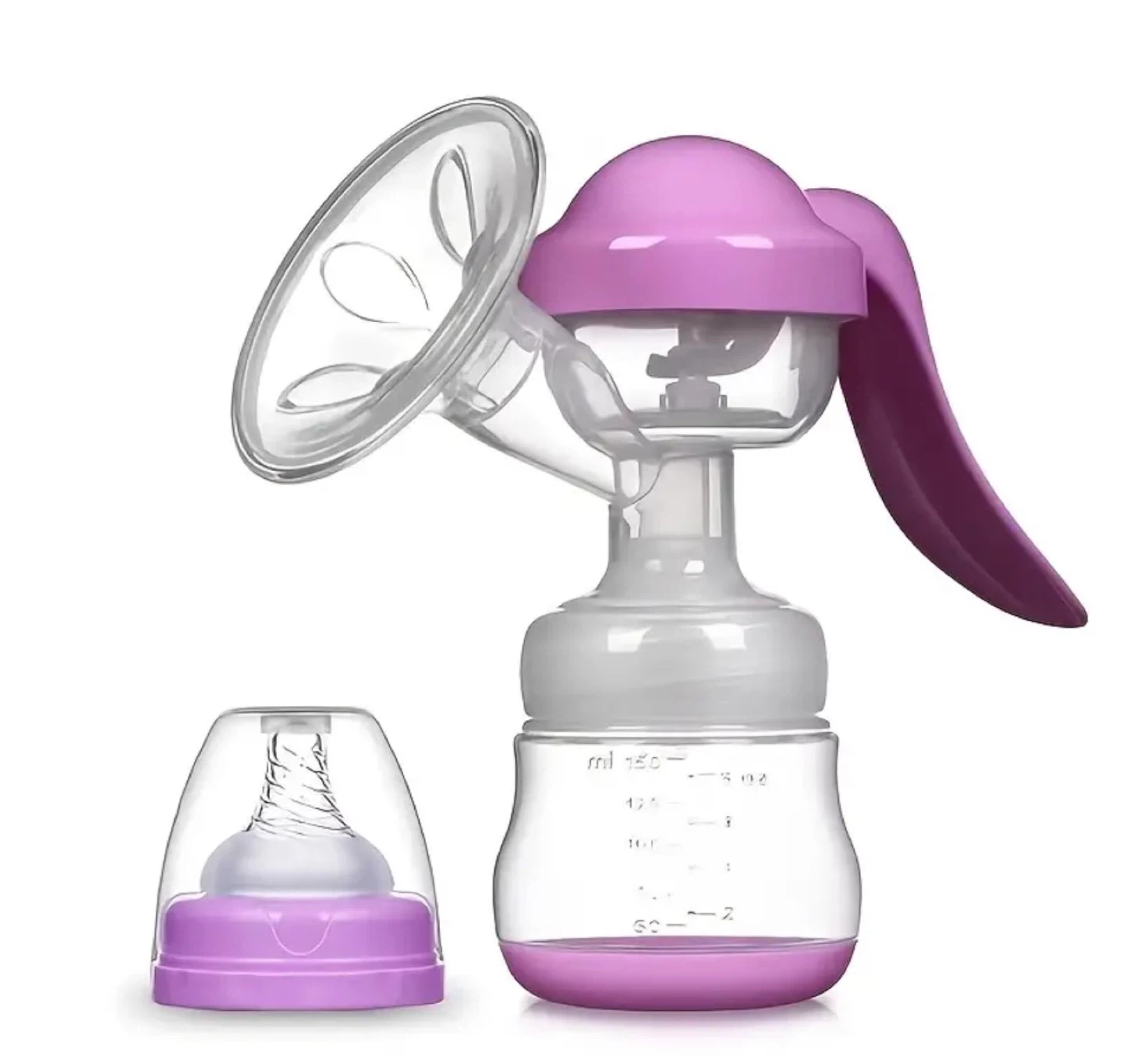Manual Breast Pump with Bottle