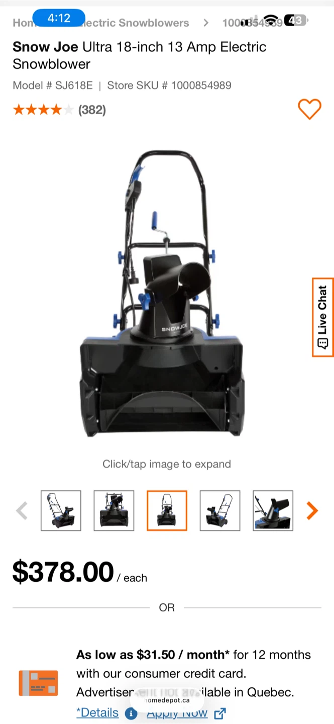 Snow Joe Ultra 18-inch Electric Snowblower - photo 4