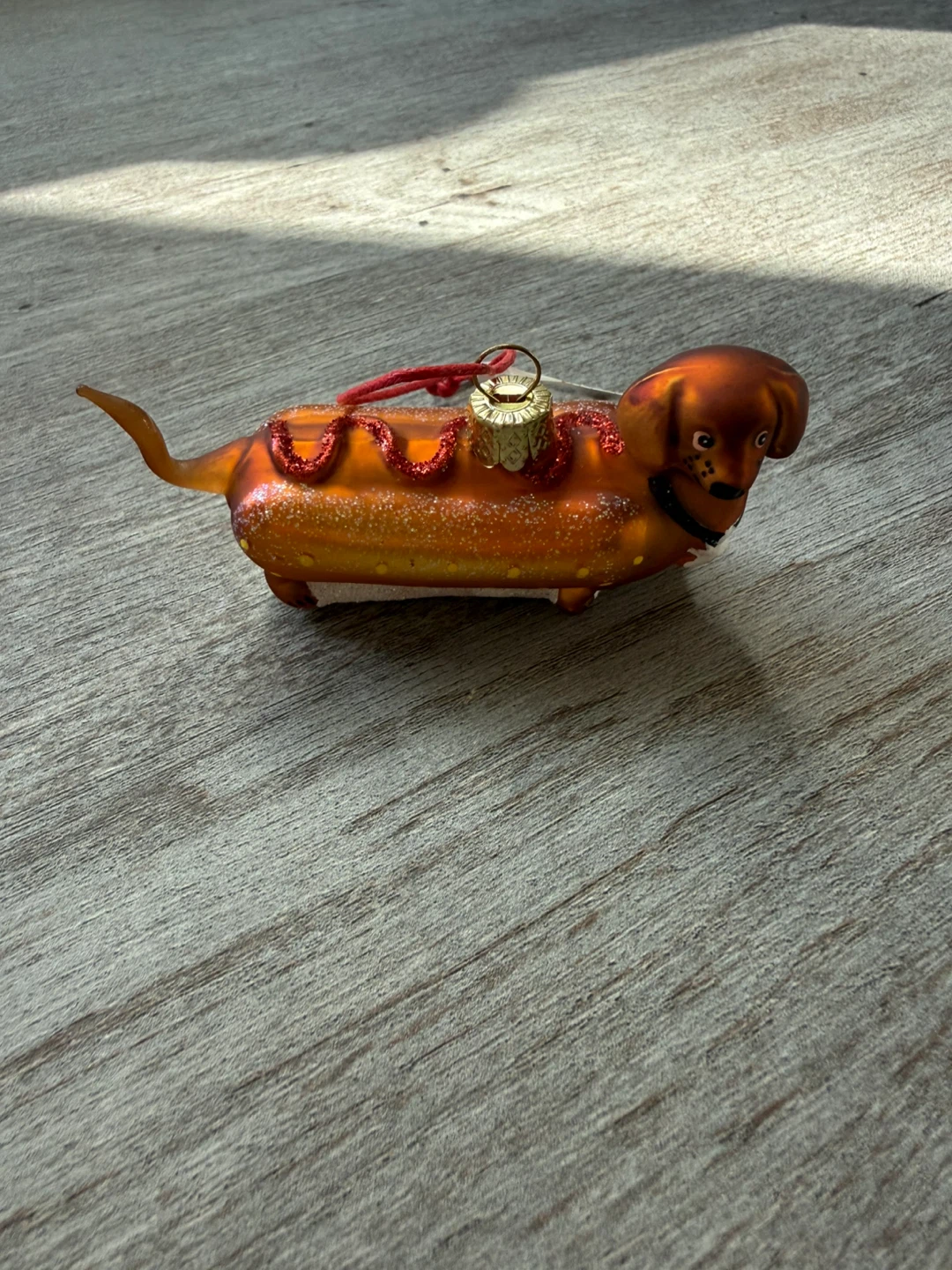 Dachshund Hot Dog Ornament - photo 4