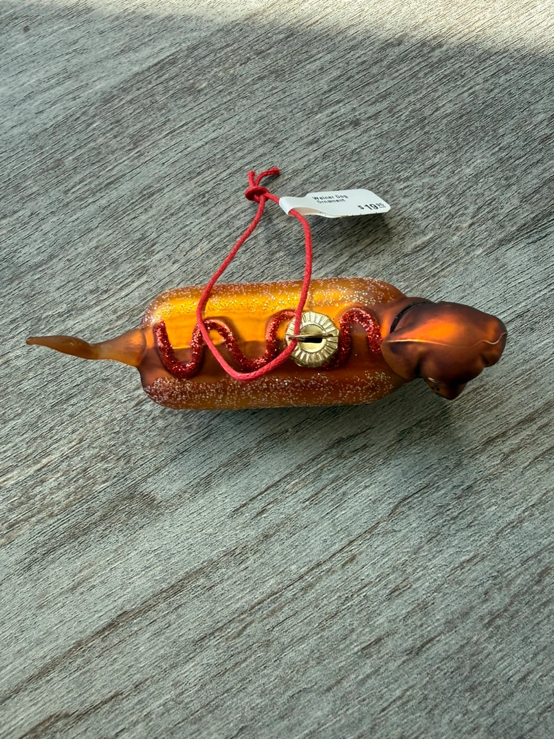 Dachshund Hot Dog Ornament - photo 3