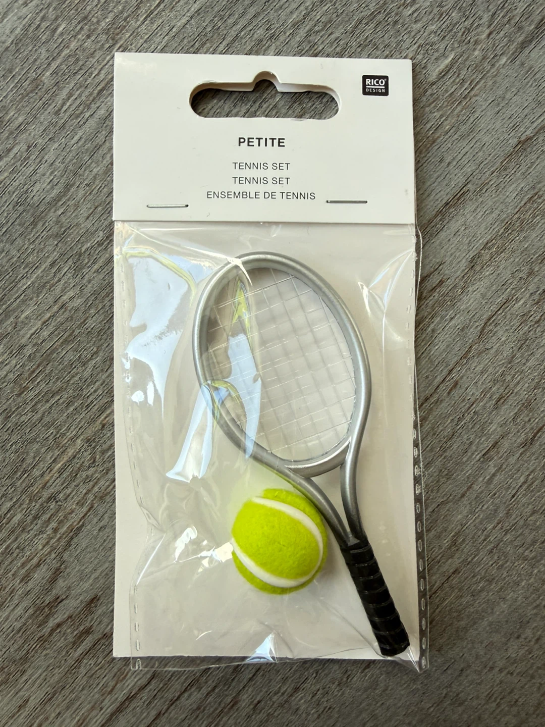 Rico Design Petite Miniature Tennis Set
