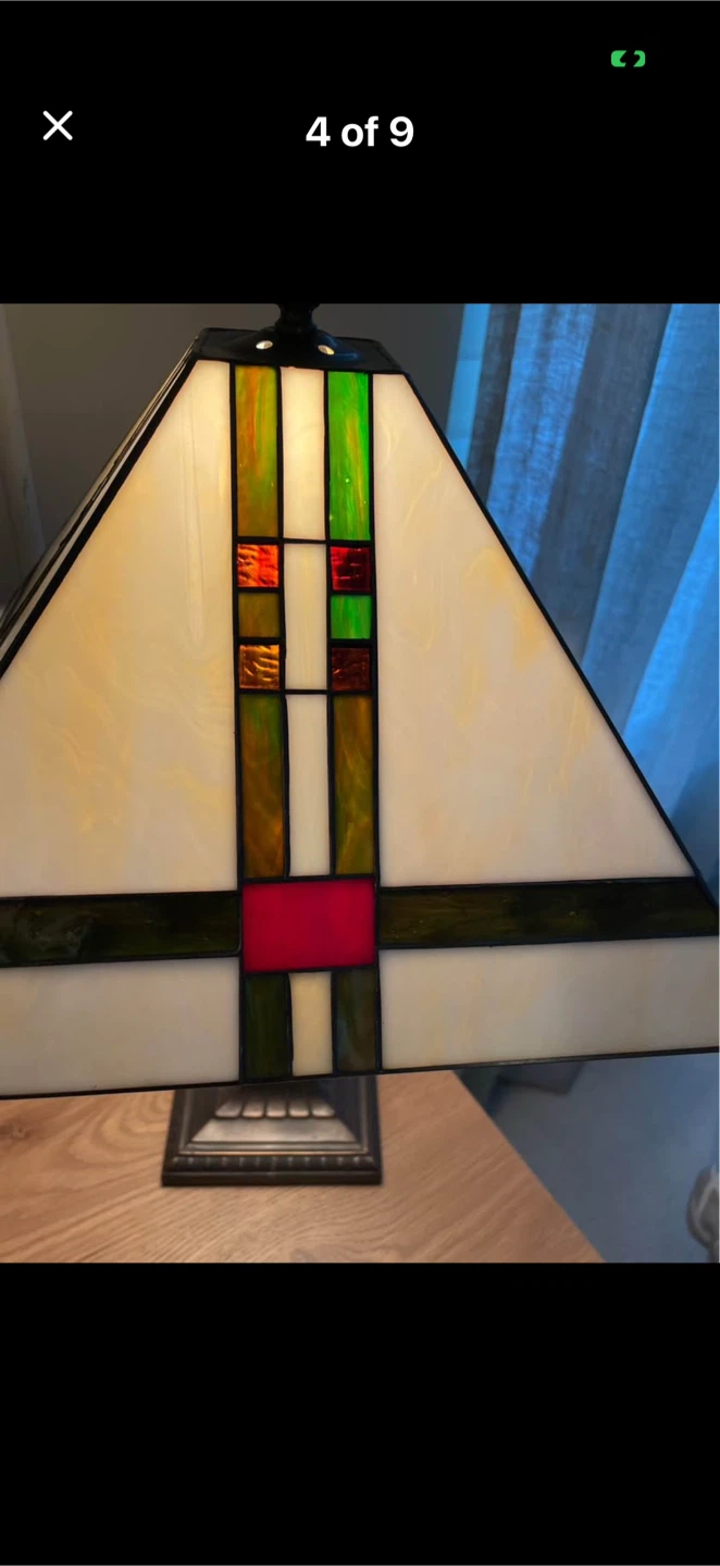 Vintage Tiffany-style Lamp - Mission / Prairie Style - photo 3