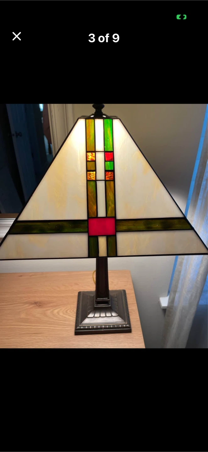 Vintage Tiffany-style Lamp - Mission / Prairie Style - photo 2