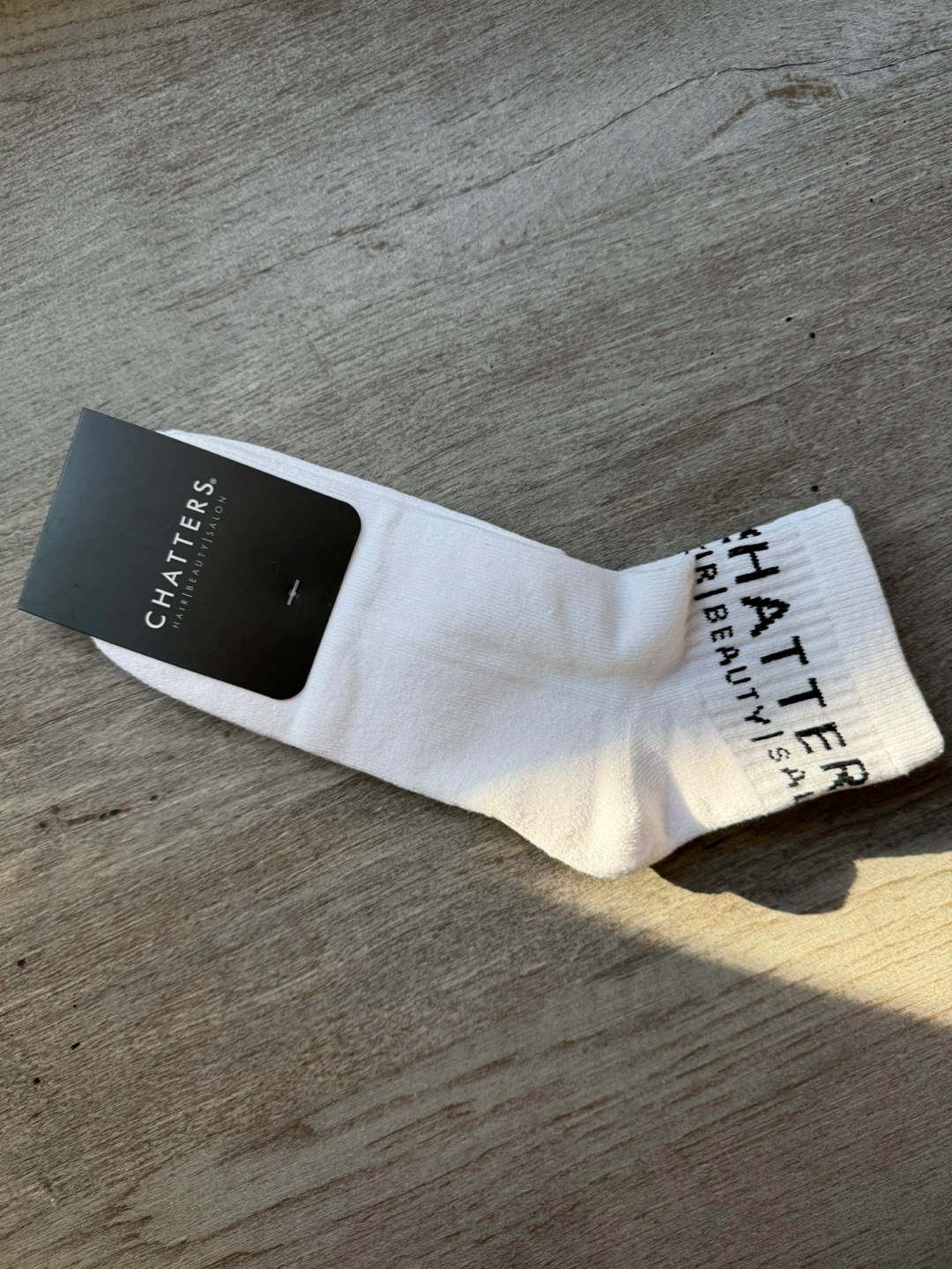 Chatters White Cotton Socks One Size Fits Most - photo 3
