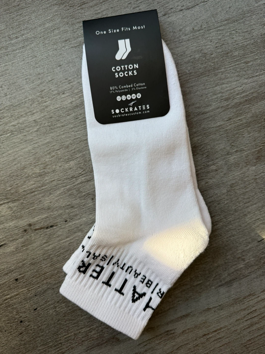 Chatters White Cotton Socks One Size Fits Most - photo 4