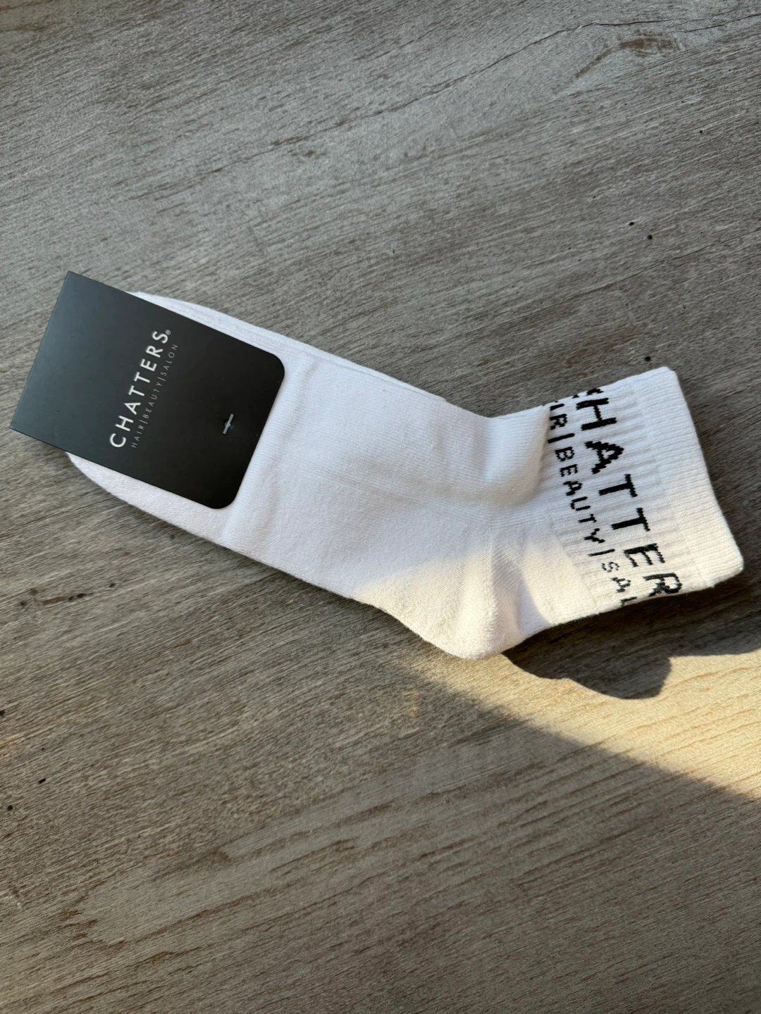 Chatters White Cotton Socks One Size Fits Most - photo 2