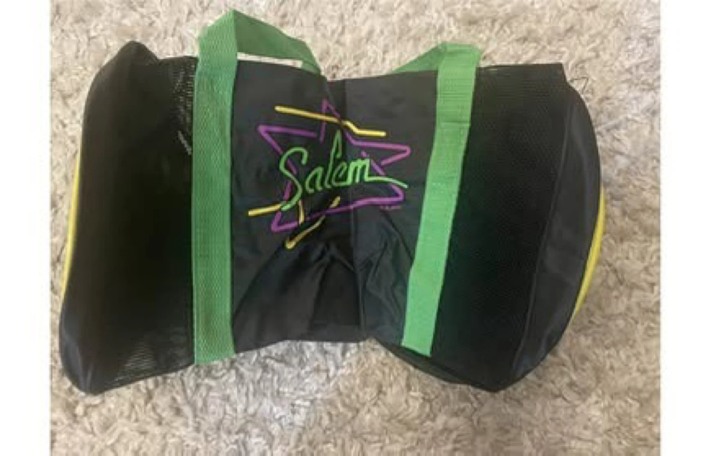 Vintage Salem Cigarettes Duffel Carrying Bag Neon Letters NOS