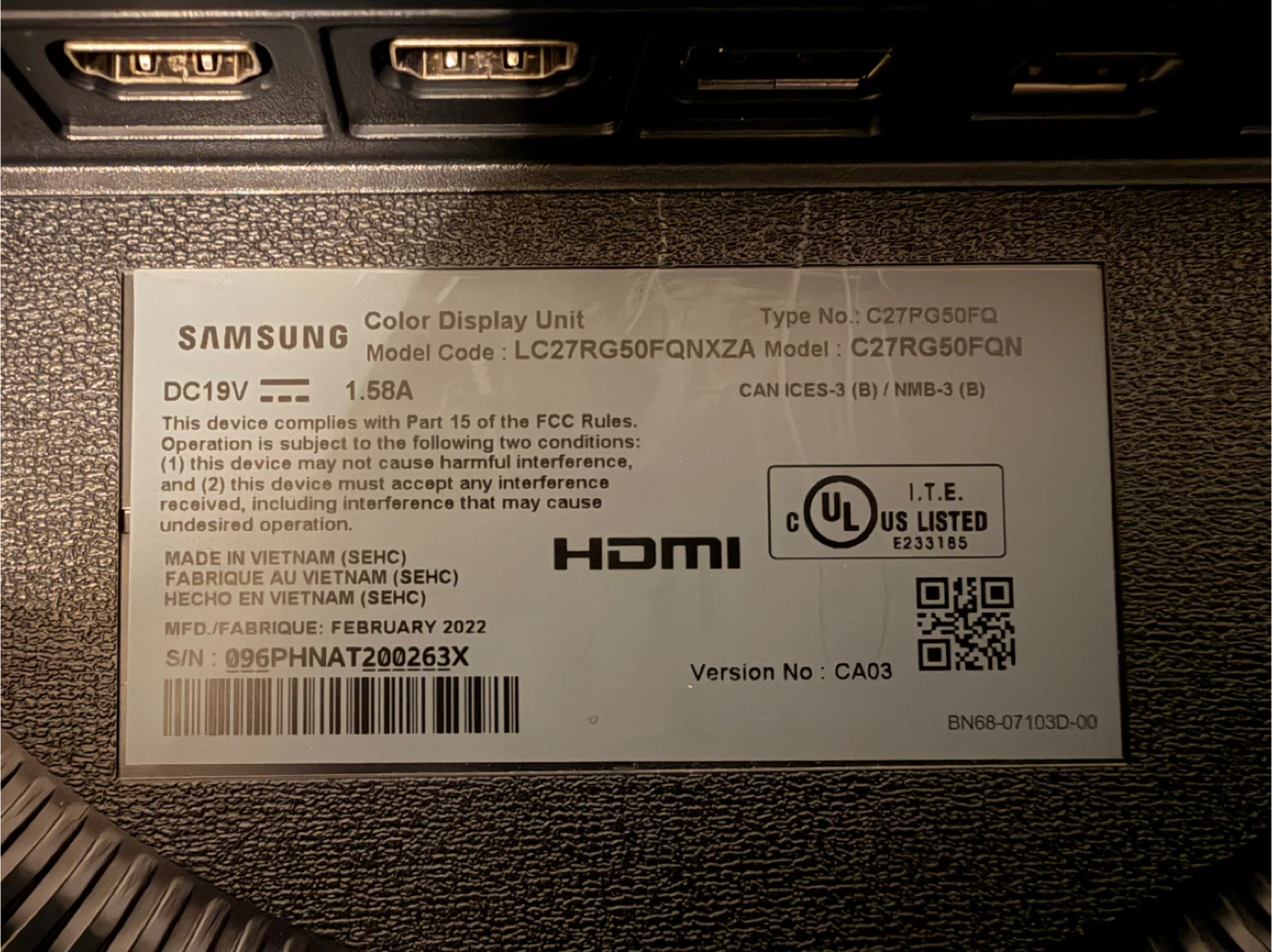 Samsung 27" Curved Monitor LC27RG50FQ - photo 2