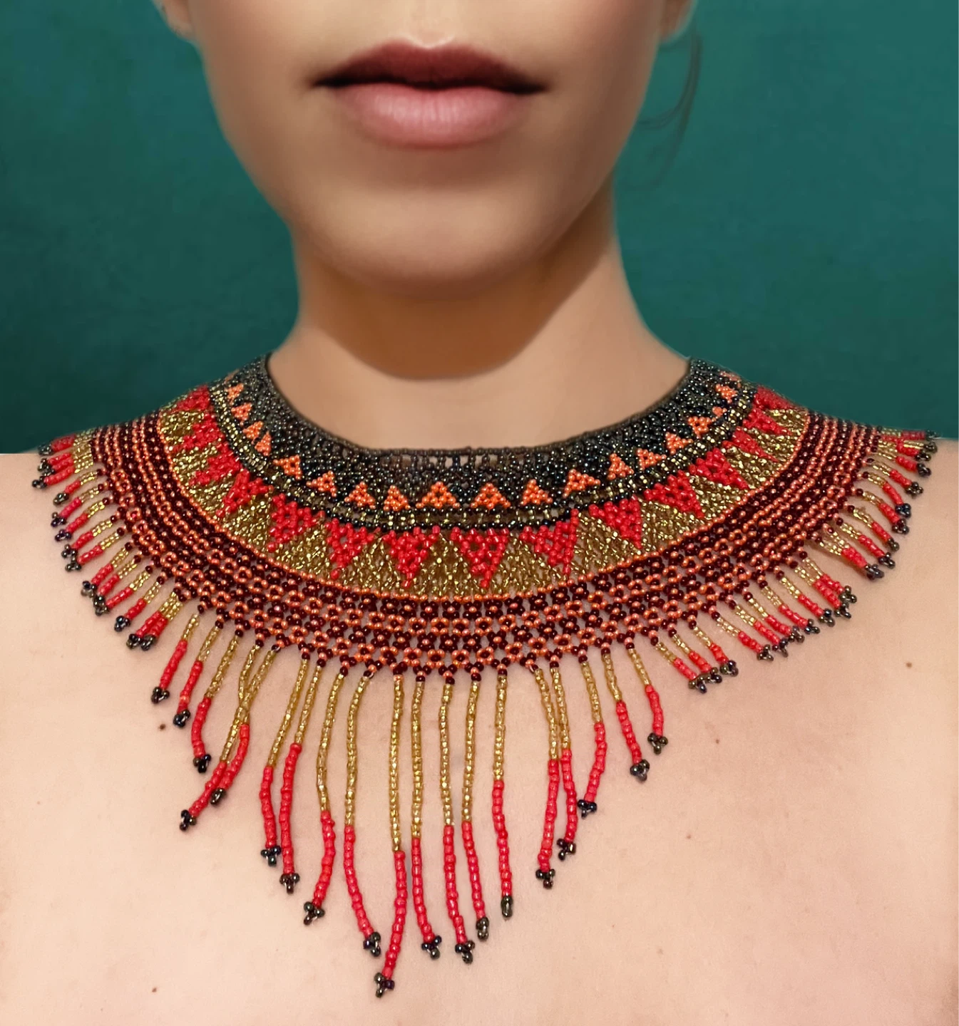 Beaded Choker Necklace