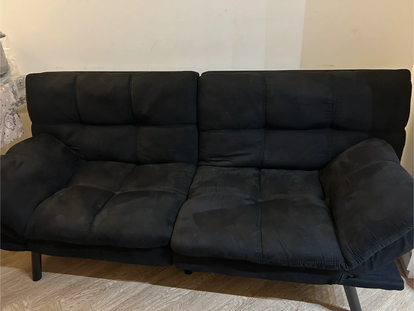 Black Futon Sofa bed - photo 2