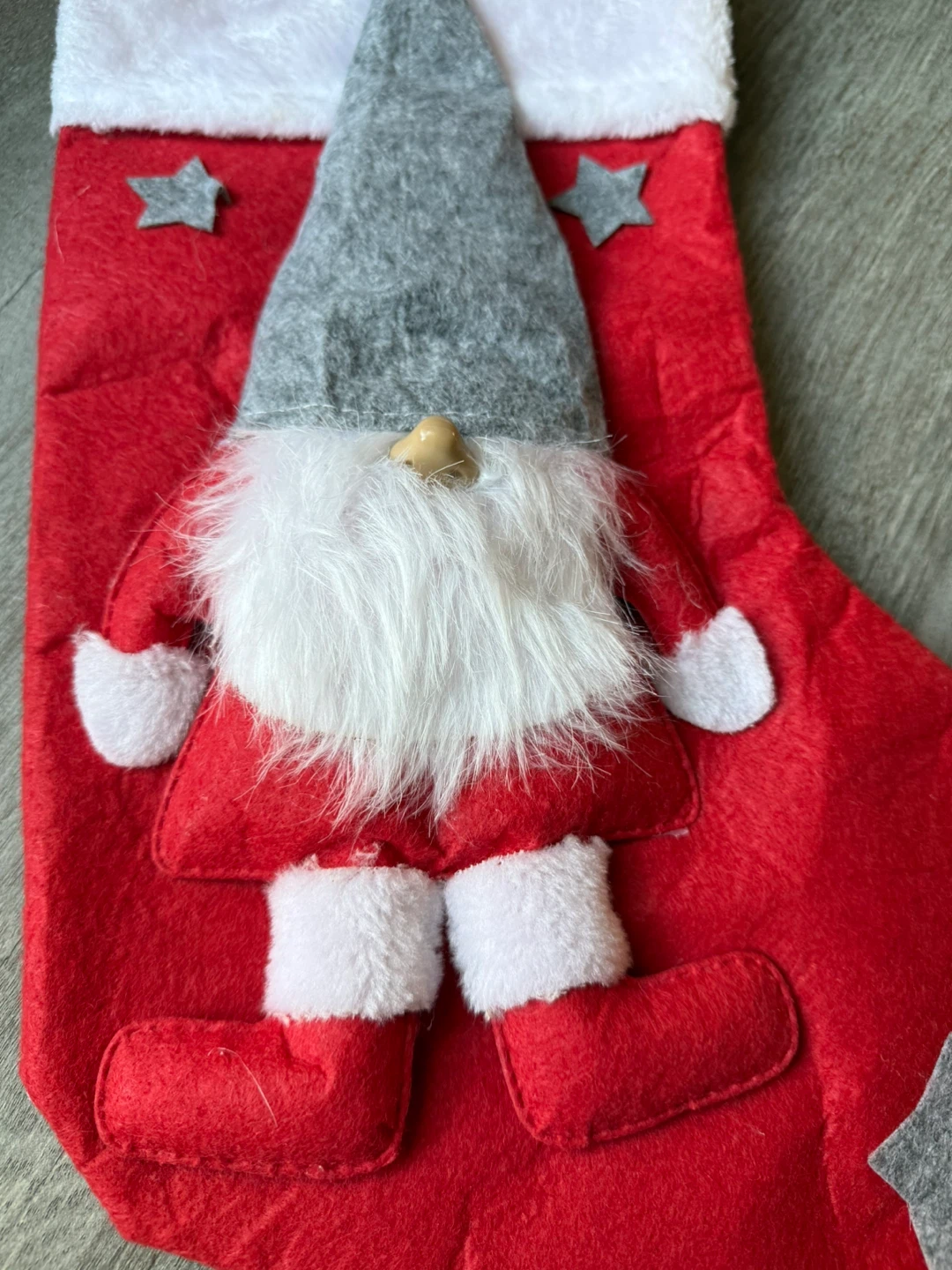 Christmas Stocking with Gnome Decoration - photo 4