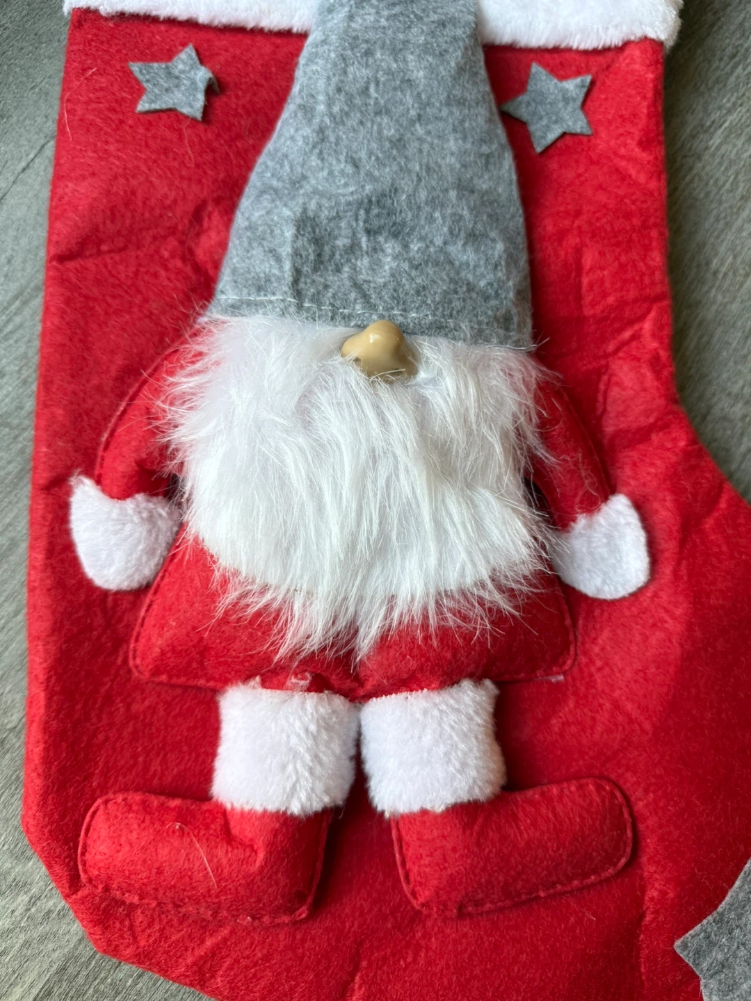 Christmas Stocking with Gnome Decoration - photo 5