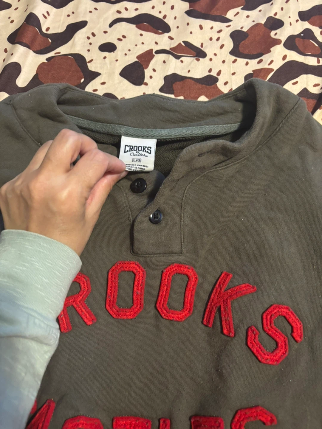 Crooks & Castles Long Sleeve Henley Shirt - photo 2