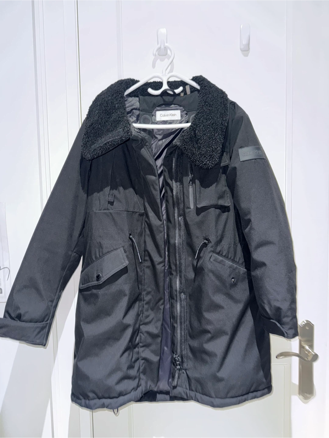 Calvin Klein Black Winter Parka Jacket