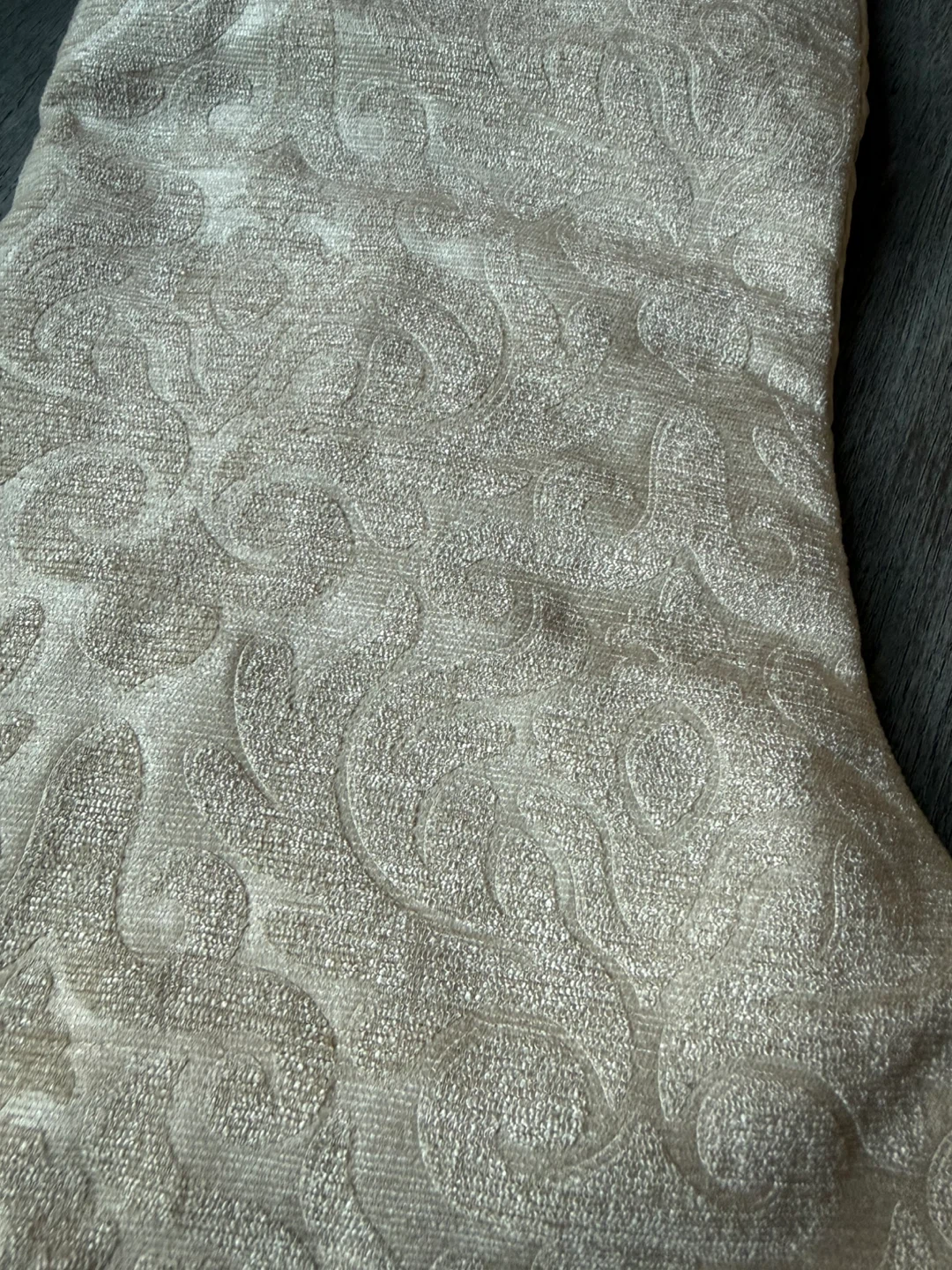 Champagne Damask Christmas Stocking - photo 3