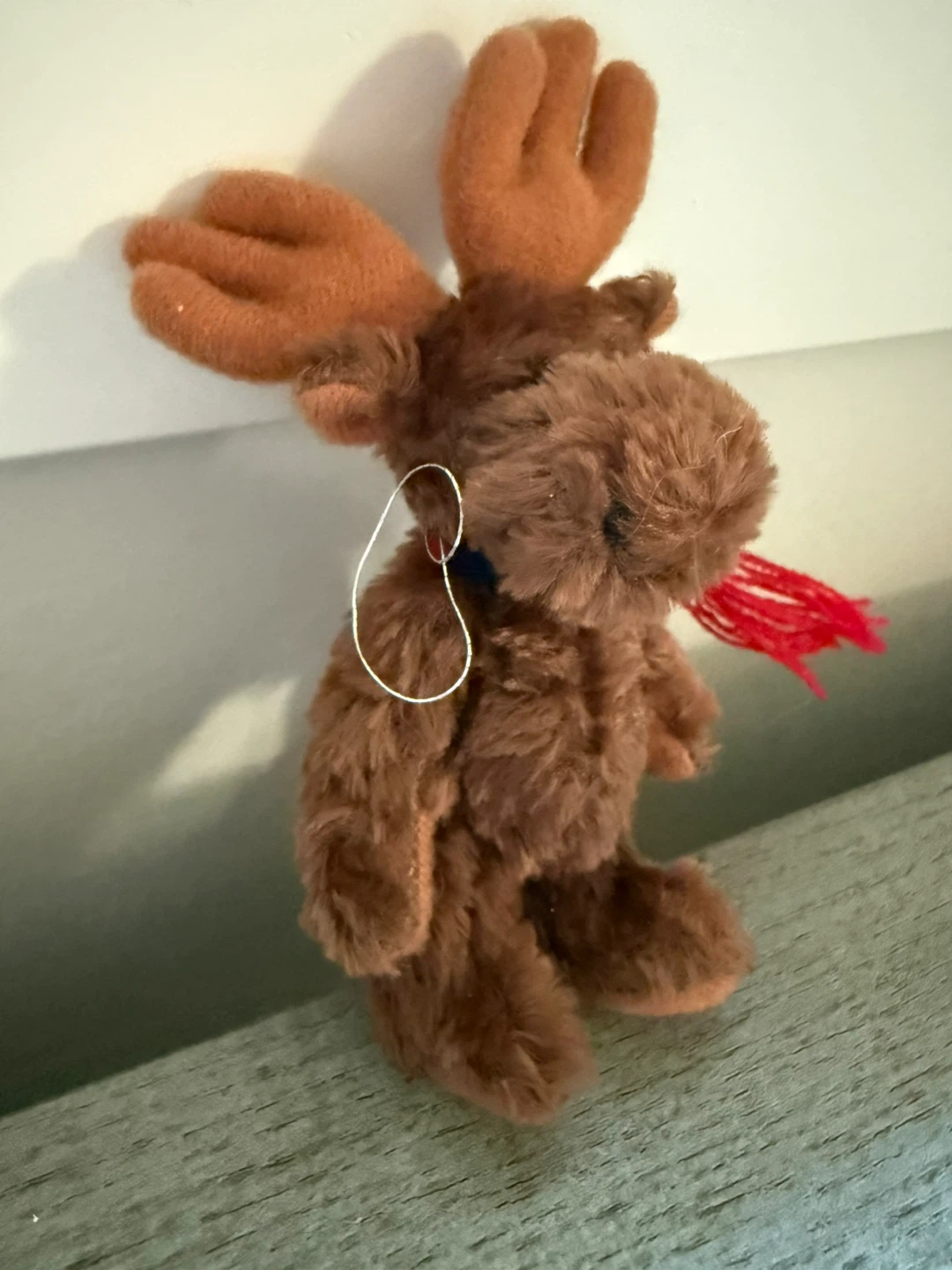 Small plush moose with scarf - photo 4