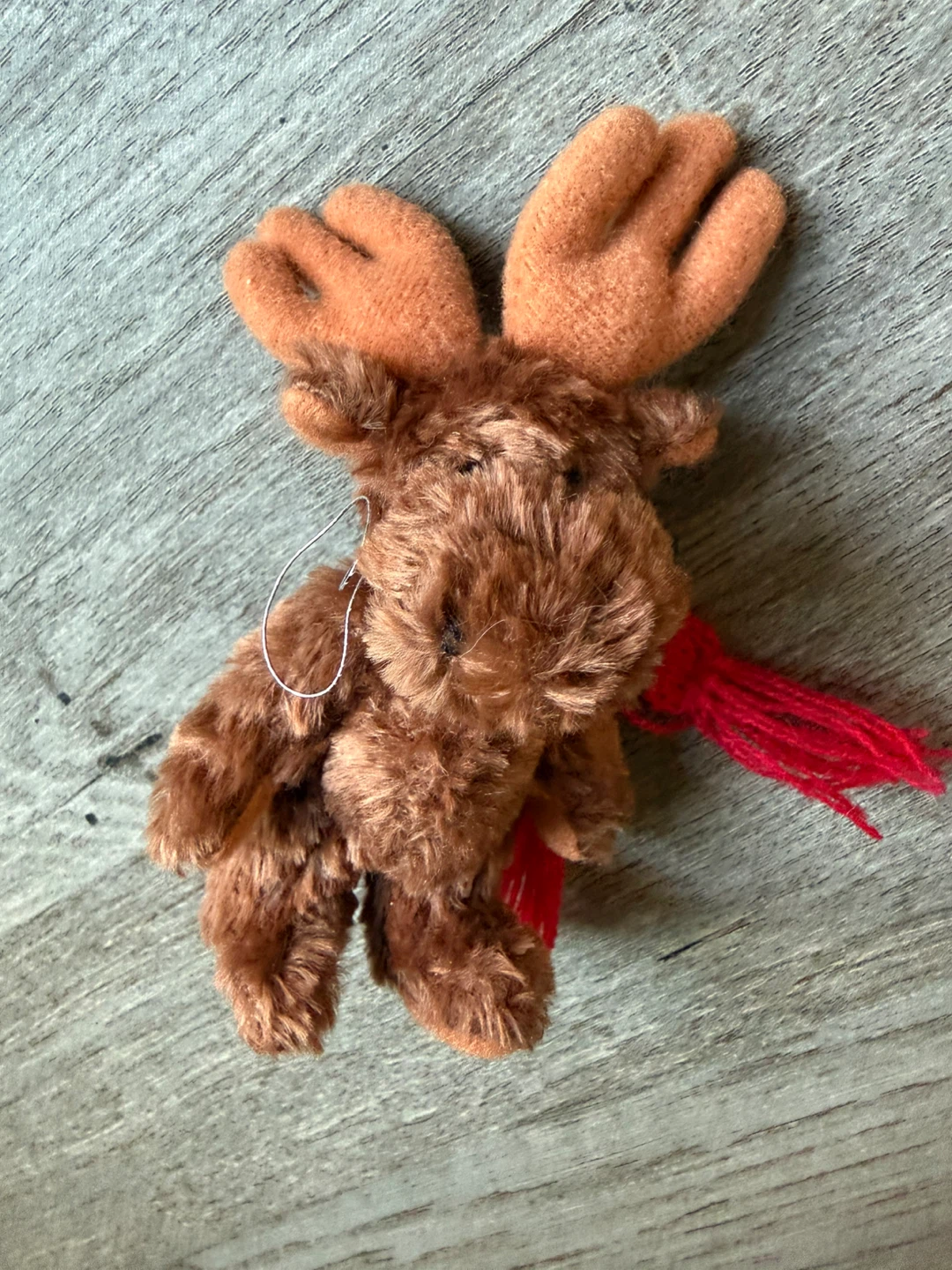 Small plush moose with scarf - photo 2