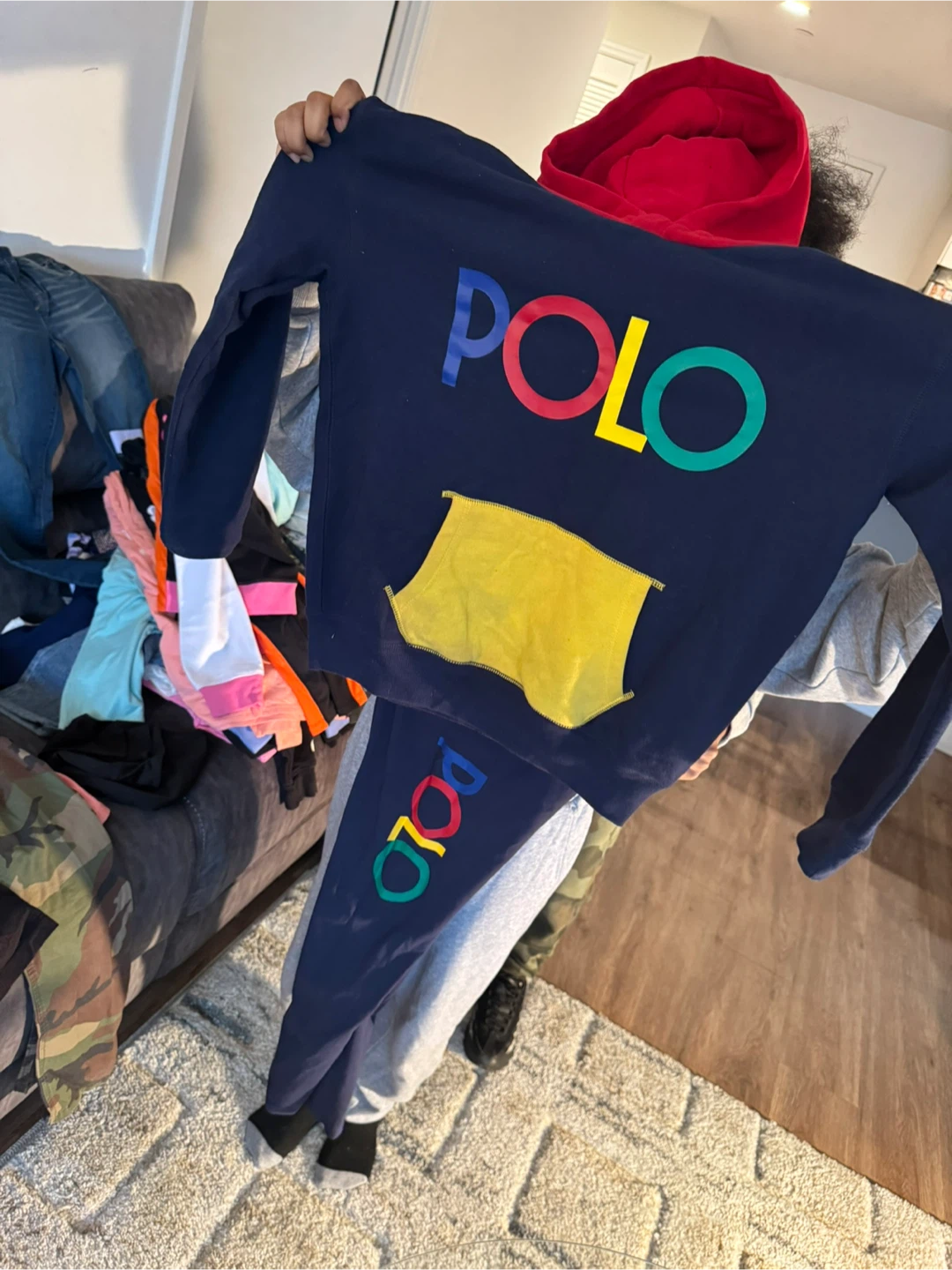 Polo Ralph Lauren Navy Blue Sweatshirt and Jogger Set