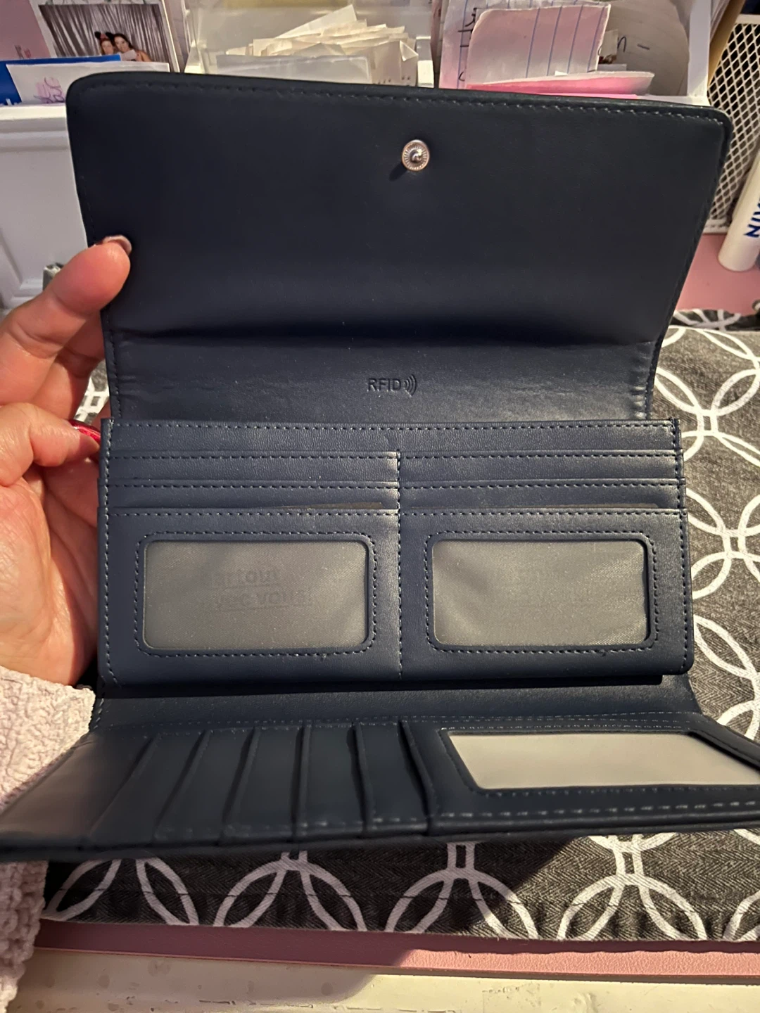 Dark blue wallet - photo 2