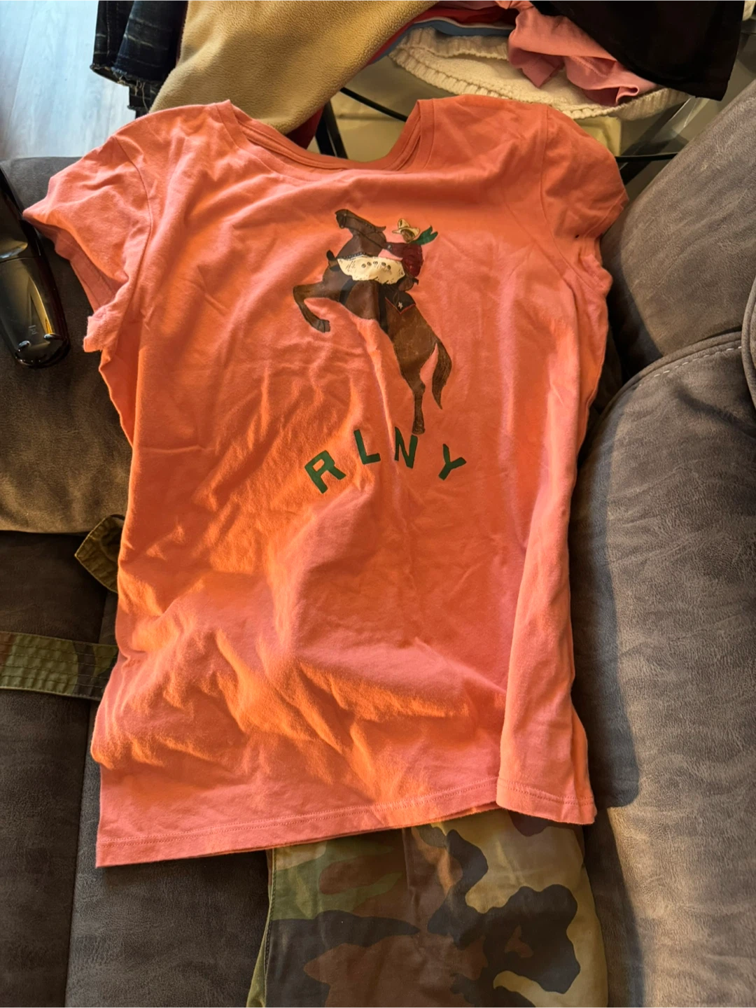 Polo Ralph Lauren Camo Pants and RLNY Graphic T-Shirt Set - photo 4