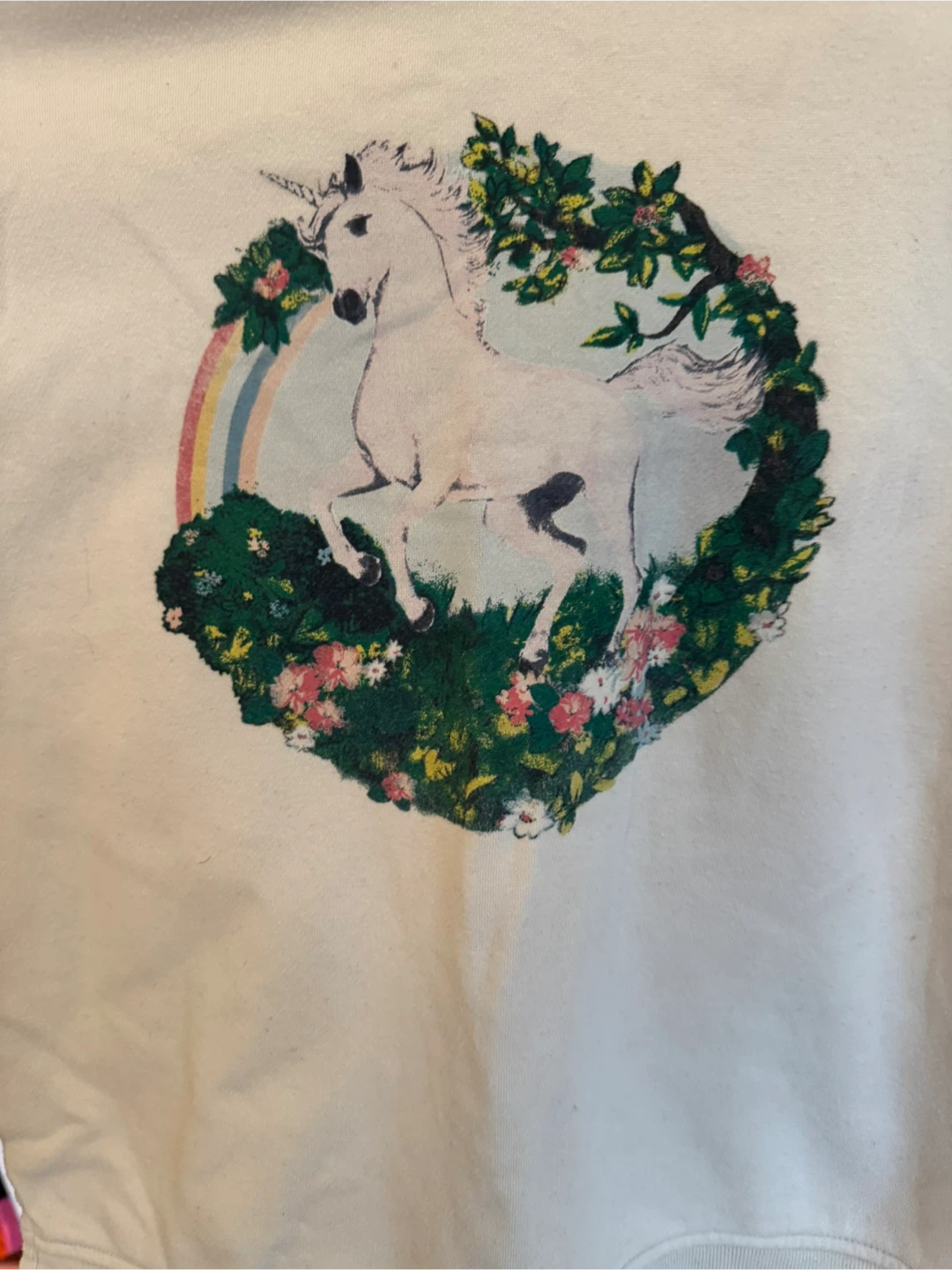 White Unicorn Graphic Sweatshirt - photo 3
