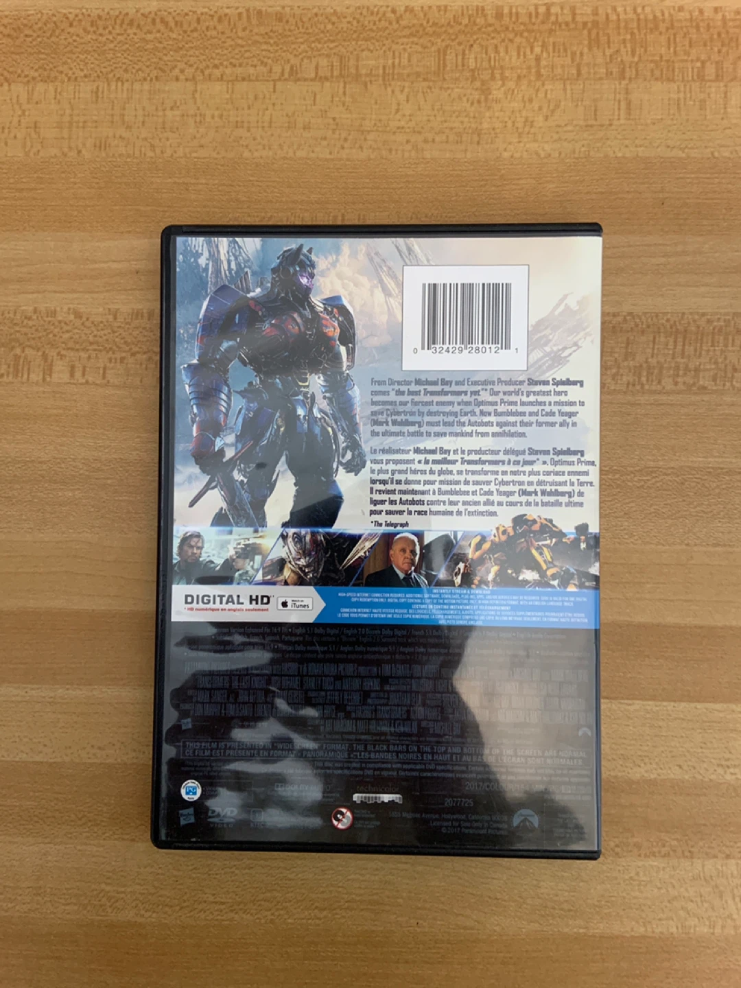 Transformers The Last Knight DVD - photo 2