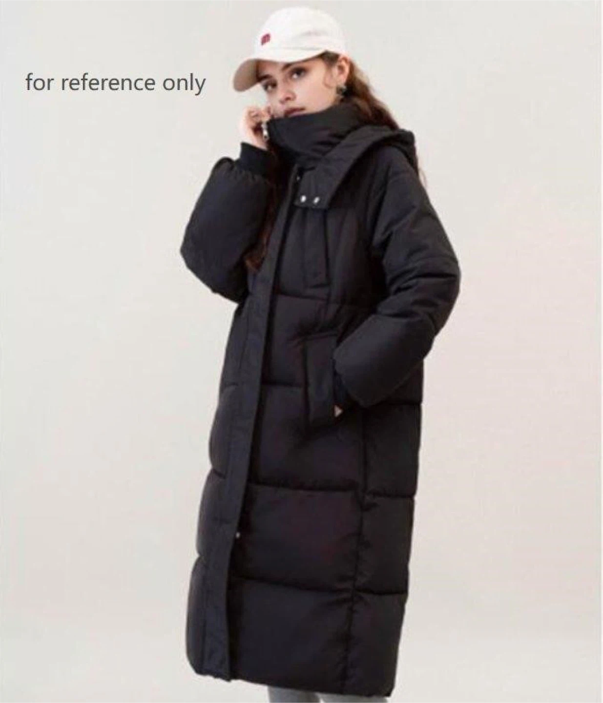 Black Puffer Winter Coat - Size XL
