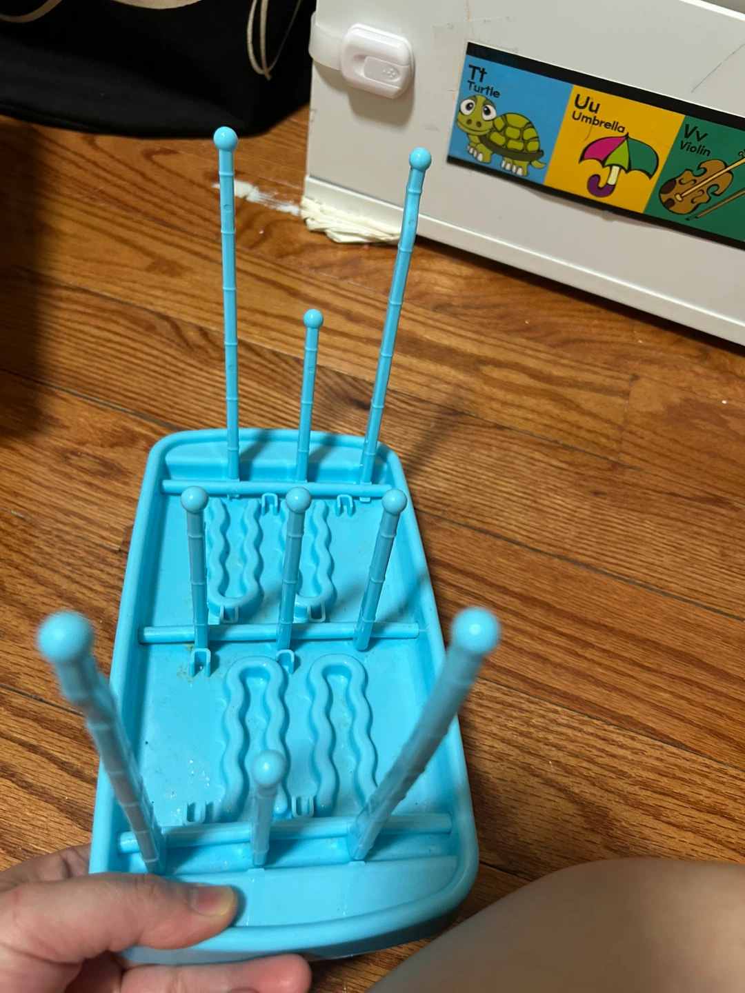 Blue Baby Bottle Drying Rack - photo 2